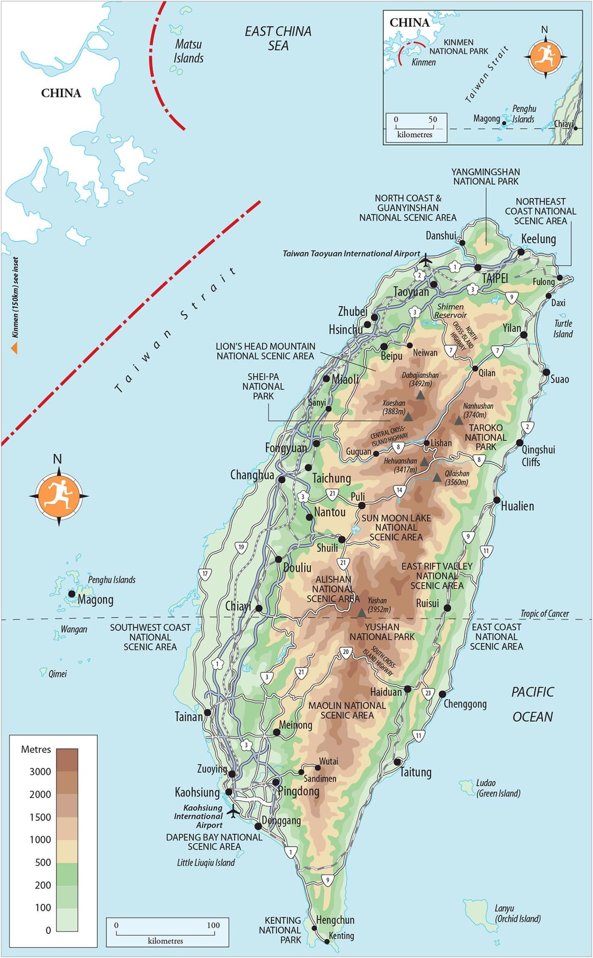 Ramani ya kenting Taiwan