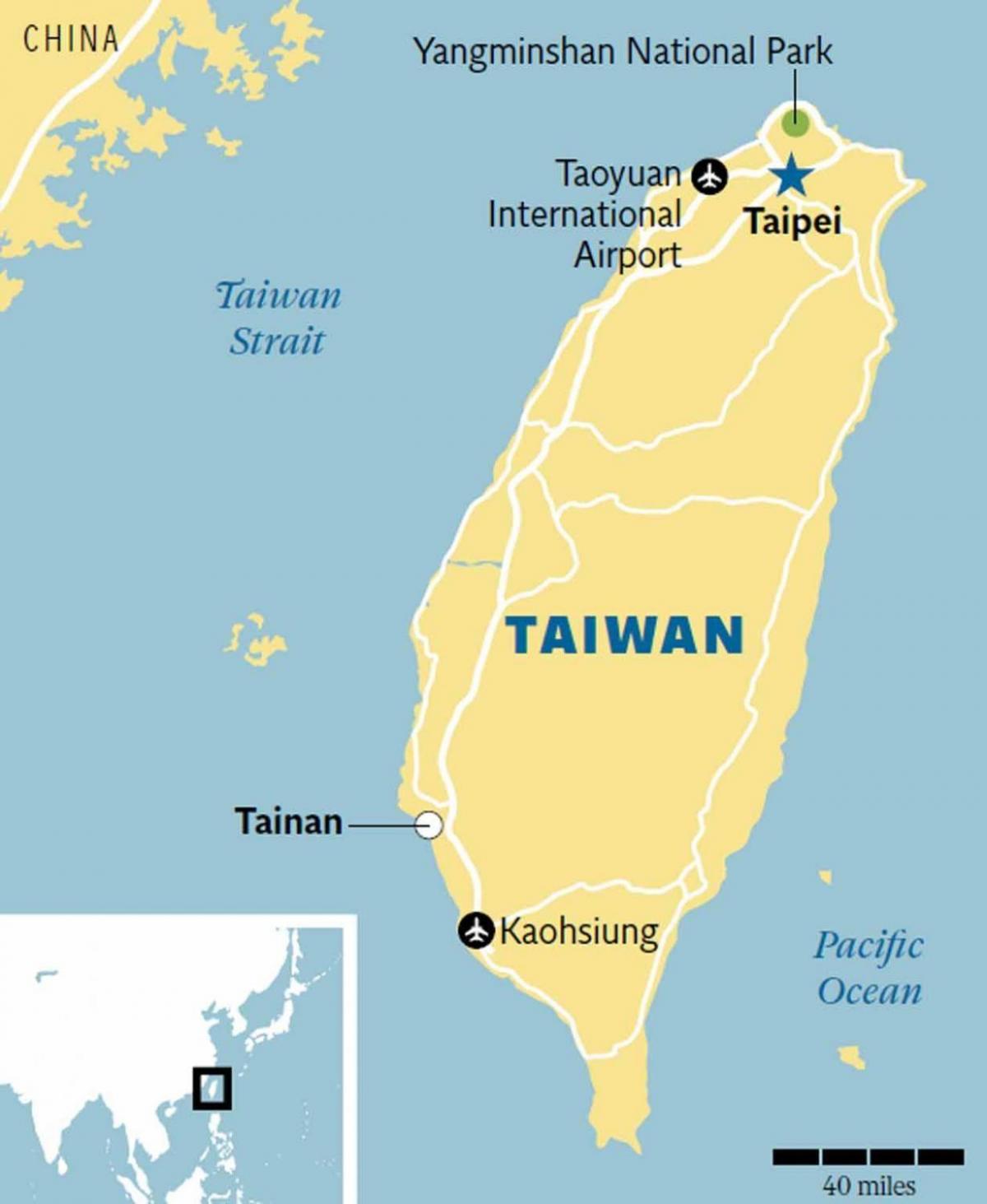 Taiwan, tainan ramani