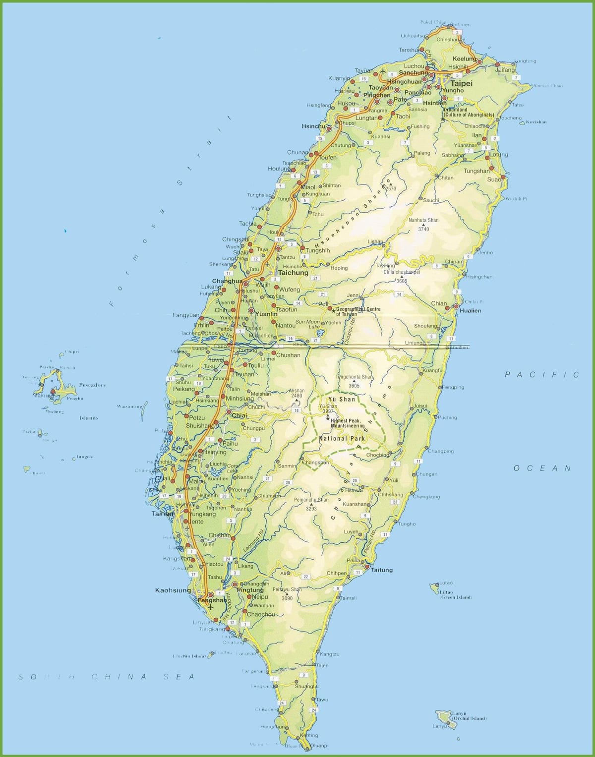 Ramani ya Taiwan kambi