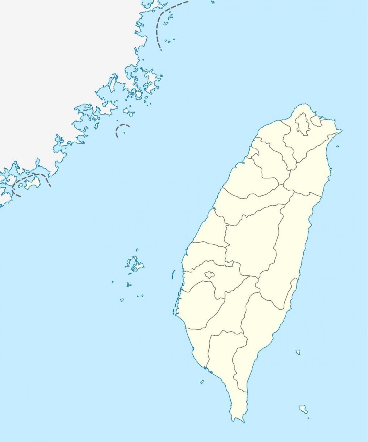 Ramani ya Taiwan vector
