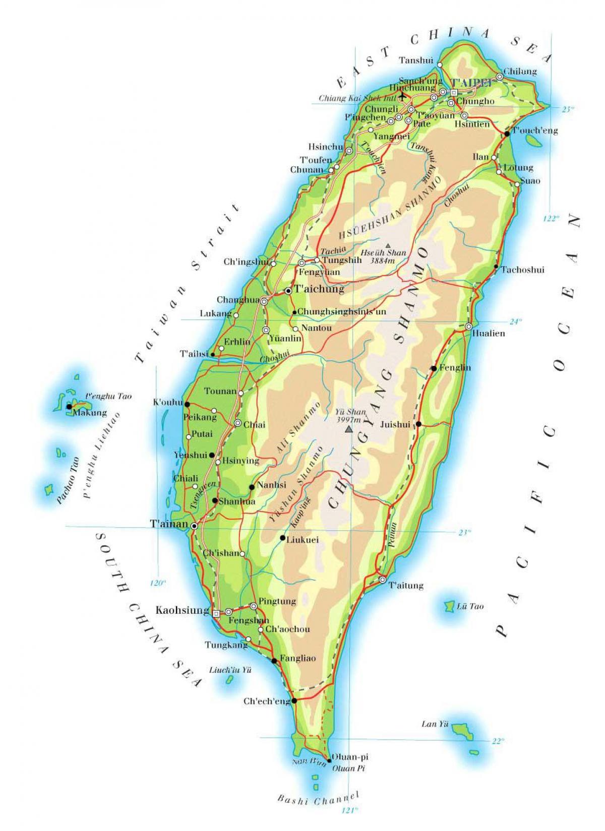 Taiwan barabara ramani