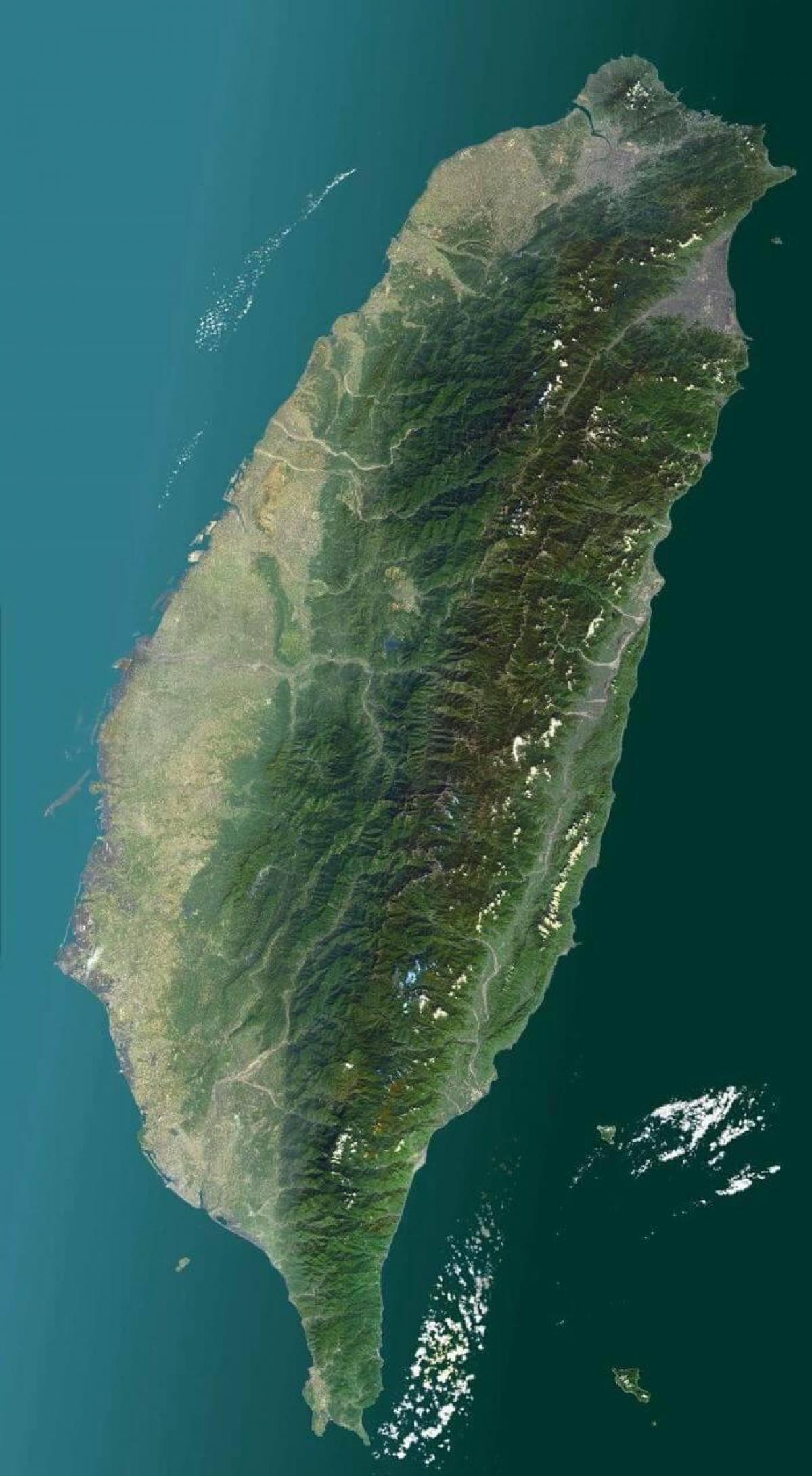 Ramani ya Taiwan satellite