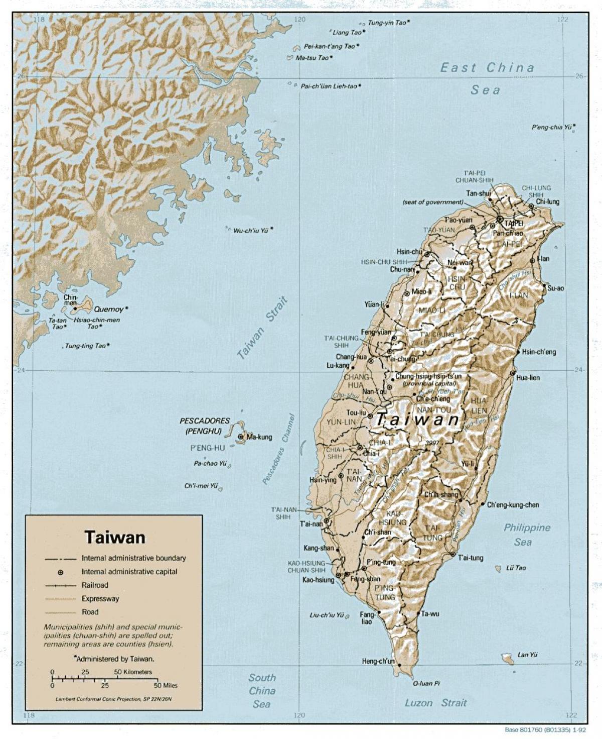 Ramani ya Taiwan surf 