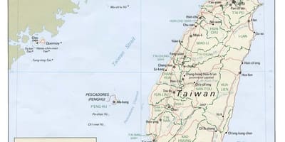 Taiwan basi ramani ya njia