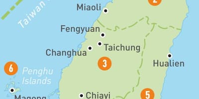 Ramani ya Taiwan ya nchi
