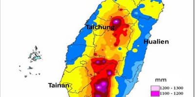 Ramani ya Taiwan ya hali ya hewa